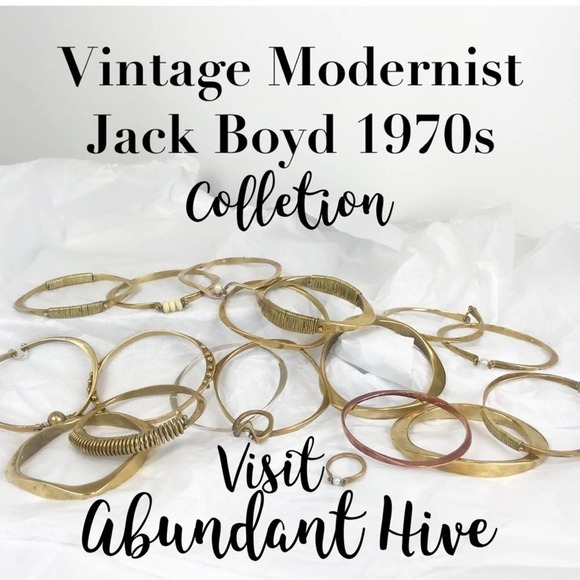 Vintage 1970s Jack Boyd Artisan Copper Bracelet California Modernist Jewelry - Picture 7 of 7